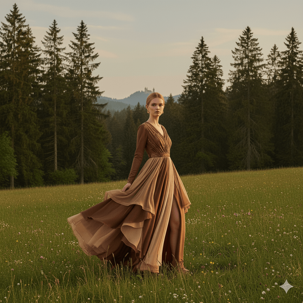 AI generated sustainable fashion image